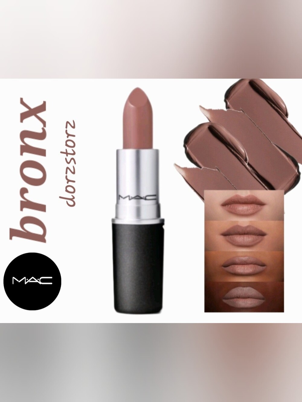 MAC Retro Matte Lipstick • BRONX • Deep Brown • 0.10 oz • NIB •RARE DISCONTINUED